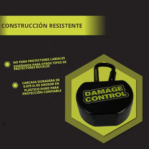 Vista 5 de DAMAGE CONTROL Funda protectora bucal ventilada con clip de mosquetón