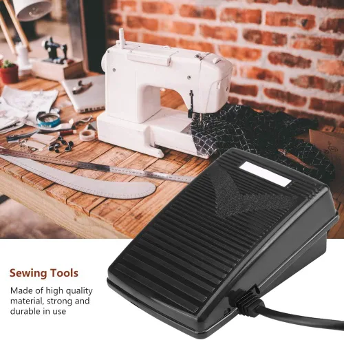 Vista 3 de Pedal de control de pie, pedal de control de pie universal para máquina de coser para el hogar con cable de alimentación de repuesto para JANOME2049