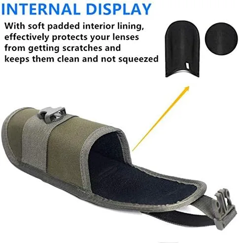 Vista 3 de ACEXIER MOLLE - Funda táctica duradera para gafas de sol, estilo militar, con hebilla