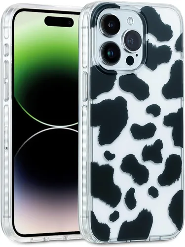 Vista 90 de SCORPIFY Funda para iPhone 15 Pro [Compatible con MagSafe] con Diseño de Estampado de Leopardo Guepardo Negro Mate, Linda Funda Magnética