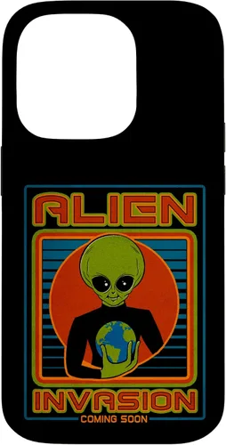 Vista 43 de Funda para iPhone 13 Pro Max Alien Invasion 1984 Tech Noir Distopía