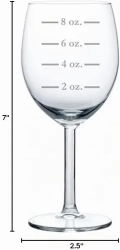Vista 2 de MIP Copa de vino copa medidora onzas (10 oz)