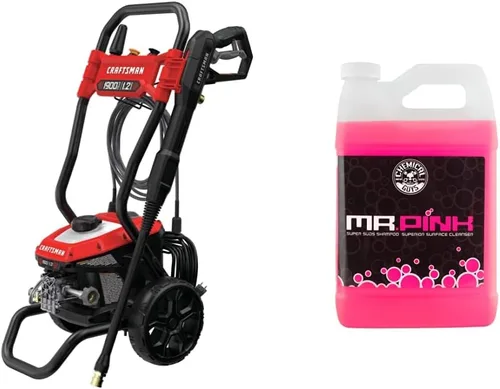 Vista 8 de CRAFTSMAN Lavadora a presión, 1900 PSI (CMEPW1900) y Chemical Guys CWS_402_16 Mr. Pink Jabón espumoso de lavado de autos, seguro para automóviles