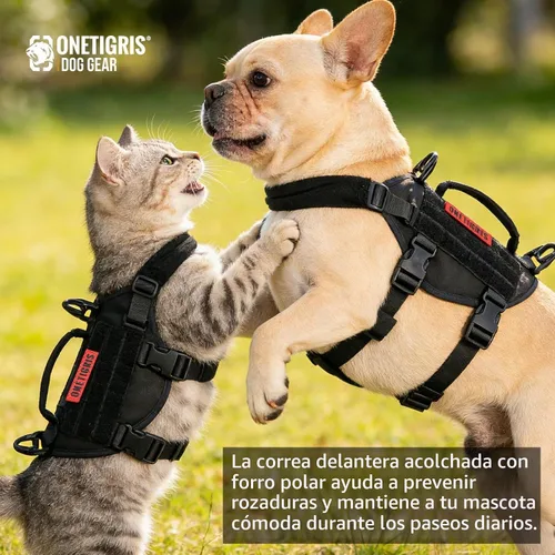 Vista 2 de Arnés para cachorros, arnés para perro pequeño con asa, arnés sin tirones para perros pequeños y gatos (XXS)