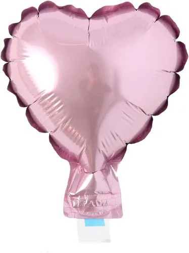 Vista 13 de 5 unids/lote Mini globos de papel de aluminio con forma de corazón de estrella de 5 pulgadas, globos inflables para boda, cumpleaños, baby shower