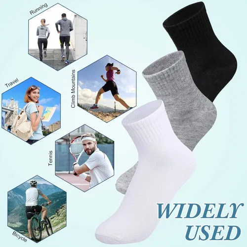 Vista 7 de Tarpop 48 pares de calcetines que absorben la humedad para hombre, calcetines de tobillo de corte bajo para hombre, calcetines atléticos para hombre