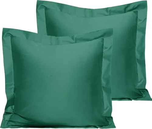 Vista 16 de NTBAY Fundas de almohada estándar de algodón – Fundas de almohada de algodón egipcio de 500 hilos, paquete de 2 fundas de almohada Oxford súper