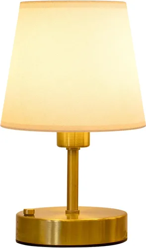 Vista 17 de EppieBasic Lámpara de mesa inalámbrica recargable: carga rápida y larga duración, luz cálida de 2700 K, pequeñas lámparas doradas vintage, comedor