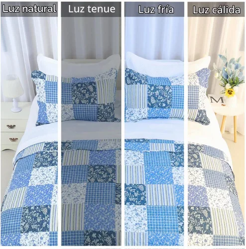 Vista 7 de Cmfshape - Juego de cama con edredón acolchado floral de verano tamaño king, juego de colcha rosa romántico, cubrecama reversible cosido para todas