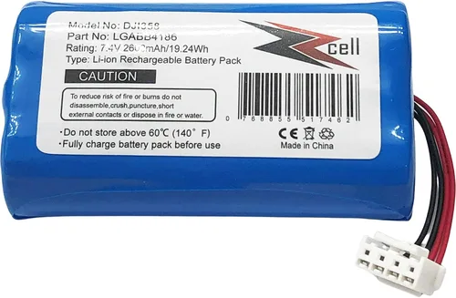 Vista 4 de ZZcell® Reemplazo de batería para DJI LGABB4186, RC03012, Phantom 3 Standard, Phantom 3 4K GL358WB Control remoto 7.4V 2600mAh