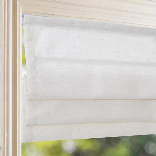 Vista 15 de Persianas romanas opacas sin cordones, persianas de oscurecimiento de habitación color beige para ventanas, fáciles de instalar, con aislamiento
