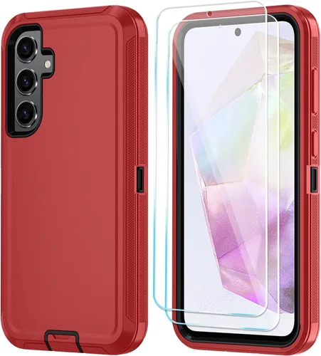 Vista 12 de ONOLA Funda compatible con Samsung Galaxy S24 Ultra con protector de pantalla HD, resistente a los golpes y a las caídas, funda de 3 capas