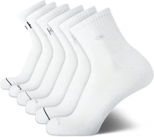 Vista 42 de Calvin Klein Calcetines deportivos acolchados de corte alto para hombre (paquete de 6)