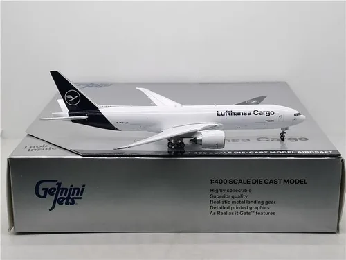 Vista 8 de GeminiJets Lufthansa Cargo para Boeing B777-200LRF D-ALFA 1:400 DIECAST modelo preconstruido
