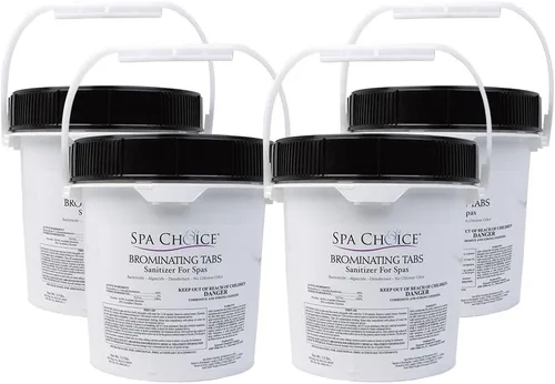 Vista 5 de SpaChoice Pestañas de bromación prémium de 1.5 libras para spas, tabletas de bromo para bañera de hidromasaje, fabricado en Estados Unidos