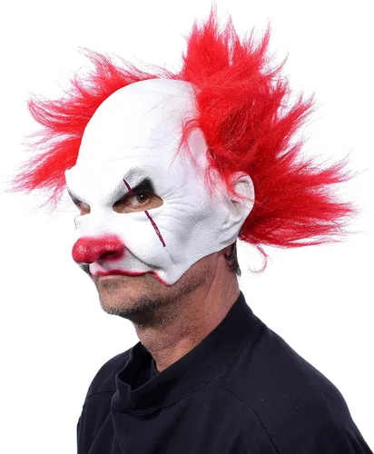 Vista 4 de Zagone Studios Carnival Creep Evil Scary payaso máscara blanca