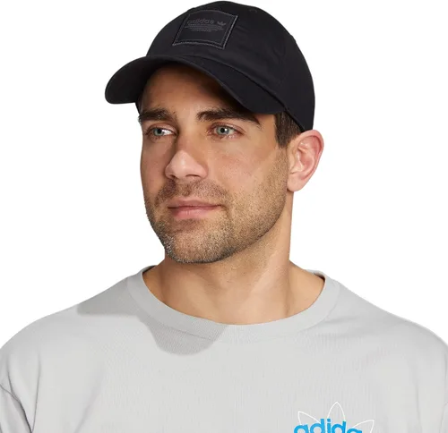 Vista 5 de adidas Originals Men's Linear 2.0 Relaxed Adjustable Fit Washed Cotton Hat