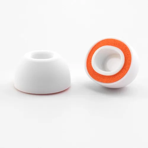 Vista 5 de Puntas de espuma de repuesto para AirPods Pro 3 Silicone Shield, SML Máxima comodidad, 3 pares (blanco, surtido S/M/L)