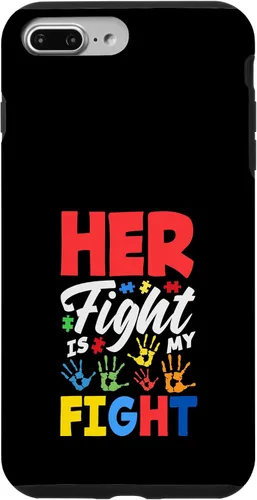 Vista 12 de Her Fight is My Fight Autism Awareness Case for iPhone XR