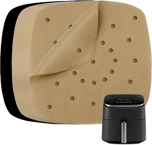 Vista 15 de Forros de papel pergamino para freidora de aire compatibles con Philips, NuWave Brio, Chefman, OMORC, Cuisinart, COSORI, Cooks Essentials, Power