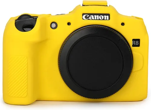 Vista 8 de Rieibi Funda protectora de silicona suave para cámara Canon EOS R8 EOSR8, funda ligera para cámara EOS R8, color negro