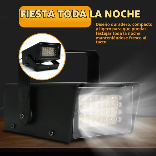 Vista 4 de ENUOLI Mini luz estroboscópica - 32 bombillas LED superbrillantes (32 LED, 1 paquete)