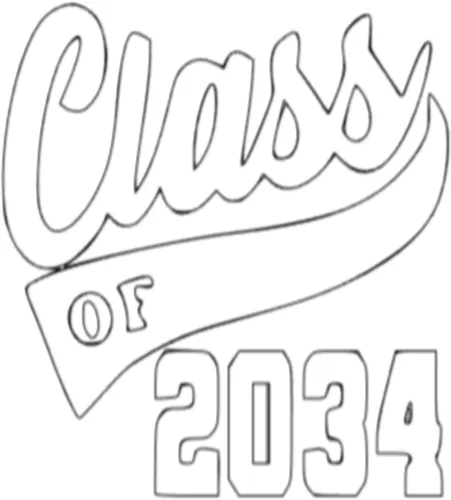 Vista 28 de Adhesivo de graduación para planchar en la clase de 2034, calcomanía para camiseta de secundaria, parche de graduación HTV para graduados