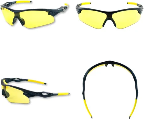 Vista 4 de iLumen8 MEJORES Gafas de tiro UV Blacklight Yellow Vision Safety Protección ocular Amarillo/negro