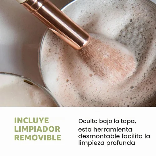 Vista 4 de CINEMA SECRETS Jabón limpiador de brochas de maquillaje vegano - Mini