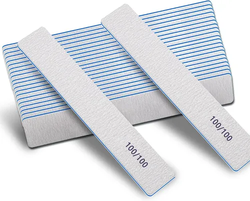 Vista 8 de Lima de uñas de grano 60/60 para uñas acrílicas, limas de uñas súper ásperas, tableros de esmeril para uñas artificiales, uñas postizas, lima