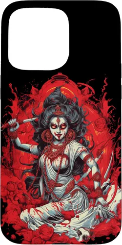 Vista 28 de iPhone 16 Kali Goddess of Death, Time and Doomsday Hindu God Occult Case