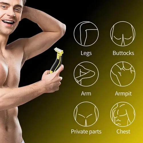 Vista 7 de Afeitadora eléctrica húmeda y seca, afeitadora eléctrica de cierre para hombres y mujeres, rasuradora facial recargable, impermeable, recortadora