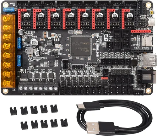 Vista 11 de BIGTREETECH Octopus V1.1 - Placa de control de 32 bits compatible con TMC2209, controlador de pasos TMC2208, soporte para firmware Klipper DIY