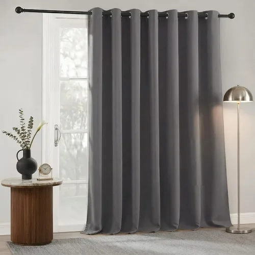 Vista 96 de RYB HOME Cortinas portátiles para puerta con privacidad, cortinas opacas y aislantes térmicas para dormitorio, armario, sala de estar, comedor, Beige