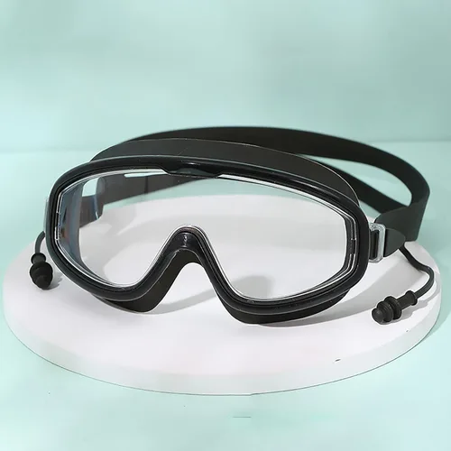 Vista 3 de Tablas de mano para niños, gafas de natación de marco grande, antivaho suministros de natación, gafas equipadas para hombres y mujeres