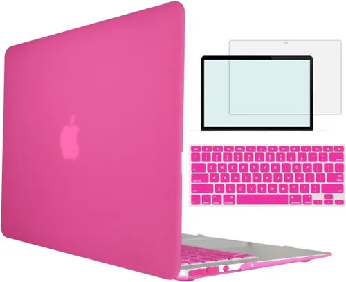 Vista 22 de Funda compatible con MacBook Pro de 13 pulgadas con CD-ROM modelo A1278 versión 2008-2012, carcasa rígida 4 en 1 de plástico a presión con protector