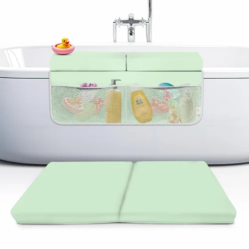 Vista 10 de Juego de rodilleras y coderas de baño, 2 pulgadas de grosor Gris