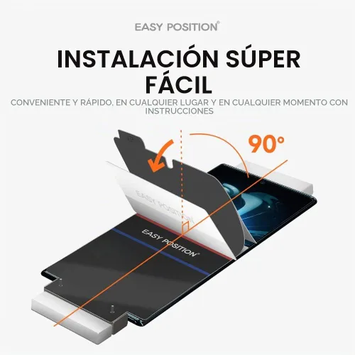 Vista 3 de Protector de pantalla para Samsung S23 Ultra (paquete de 3) para Samsung Galaxy - Protector de pantalla premium S23 Ultra - Instalación sin
