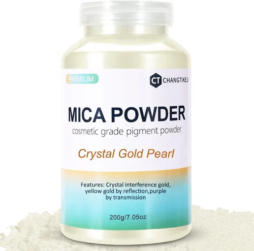 Vista 17 de CHANGTIKEJI Polvo de Mica, 24 Colores - 10g/Botella de Polvo de Pigmento Natural para Resina Epoxy, Fabricación de Jabón, Velas, Brillo de Labios