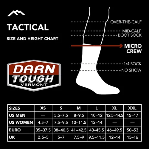 Vista 4 de Darn Tough Tactical Micro Crew Light Sock