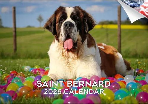 Vista 134 de Calendario de Lebrel Afgano 2025 2026, calendario mensual de pared de raza canina, 12" x 18" abierto, papel grueso sin traspaso, ideal para regalo