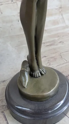 Vista 8 de EUROPEAN BRONZE Handcrafted Bronze Sculpture Sale Art Patoue Jean Artist French by Woman Nude Brilliance Hot Cast Handmade Art Noveau