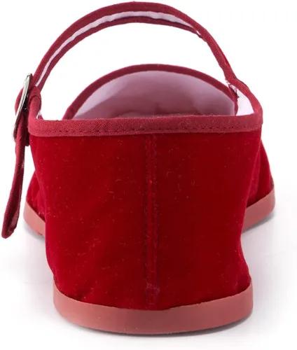 Vista 4 de SAEEKO Zapatos clásicos de China para mujer, zapatos casuales de muñeca de China, algodón Mary Janes, Zapatos chinos de Tai Chi, zapatillas