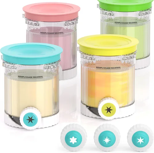 Vista 8 de Pintas y tapas Creami Swirl NC701 NC701C Compatibles con Ninja Swirl CREAMi para helados y helado suave (Serie NC700), de grado alimenticio y aptas