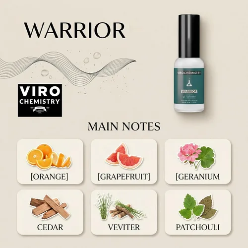 Vista 3 de Feromonas para atraer mujeres y hombres (Warrior) - Espray de colonia corporal de fragancia orgánica exclusiva y ultra fuerte, 1 onza líquida