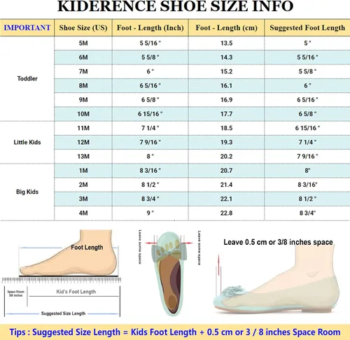 Vista 4 de Kiderence Toddler Girls Sandals Little Girls Kids Summer Shoes Toddler Sandals