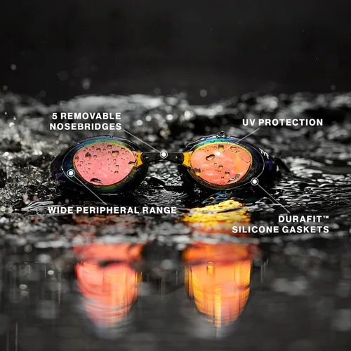 Vista 3 de TYR Adult Blackhawk Racing Goggles - Streamlined Performance Swim Goggles Low Profile Drag Reduction Wide Peripheral Polycarbonate Lenses