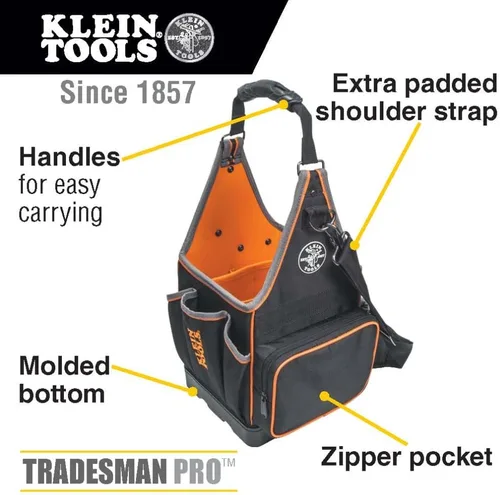Vista 3 de Klein Tools 554158 –- 14 Tradesman Pro Organizador bolsa 8-Inch bolsa pulgadas