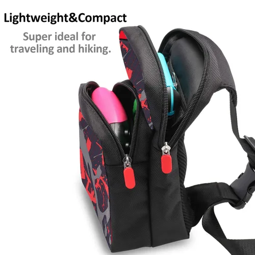 Vista 2 de AOPUTTRIVER Travel Bag for Nintendo Switch Nintendo Switch Storage Backpack Protective Storage Sling Backpack Shoulder Bag for Nintendo Switch