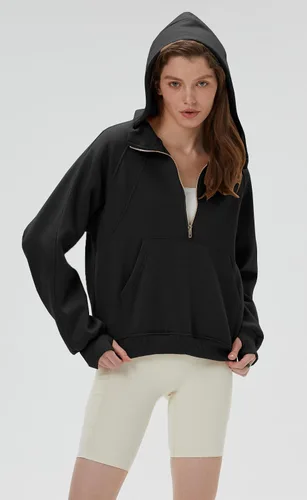 Vista 3 de TIMOCHALA Womens Oversized Sweatshirts Hoodies Half Zip Pullover Fall Fashion Outfits 2023 Y2k Clothes